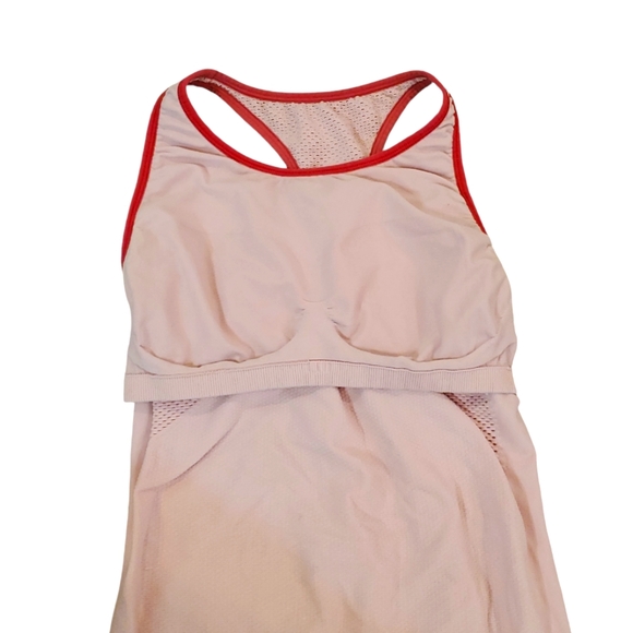 Nike Women's Blush‎ Pink Workout Tank Built-in Sports Bra Large/XL - Picture 5 of 7